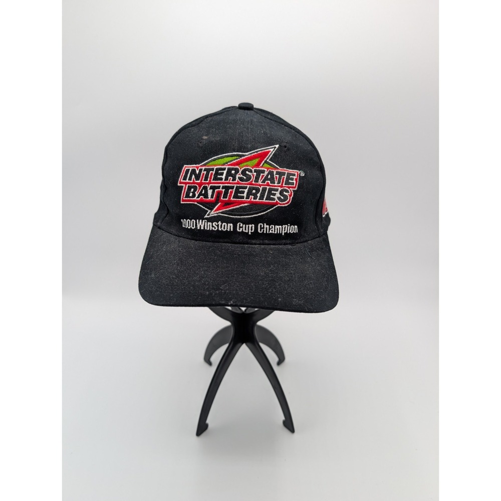 Black Interstate Batteries Racing 2000 Winston Cup Champion #18 Cap Hat Labonte